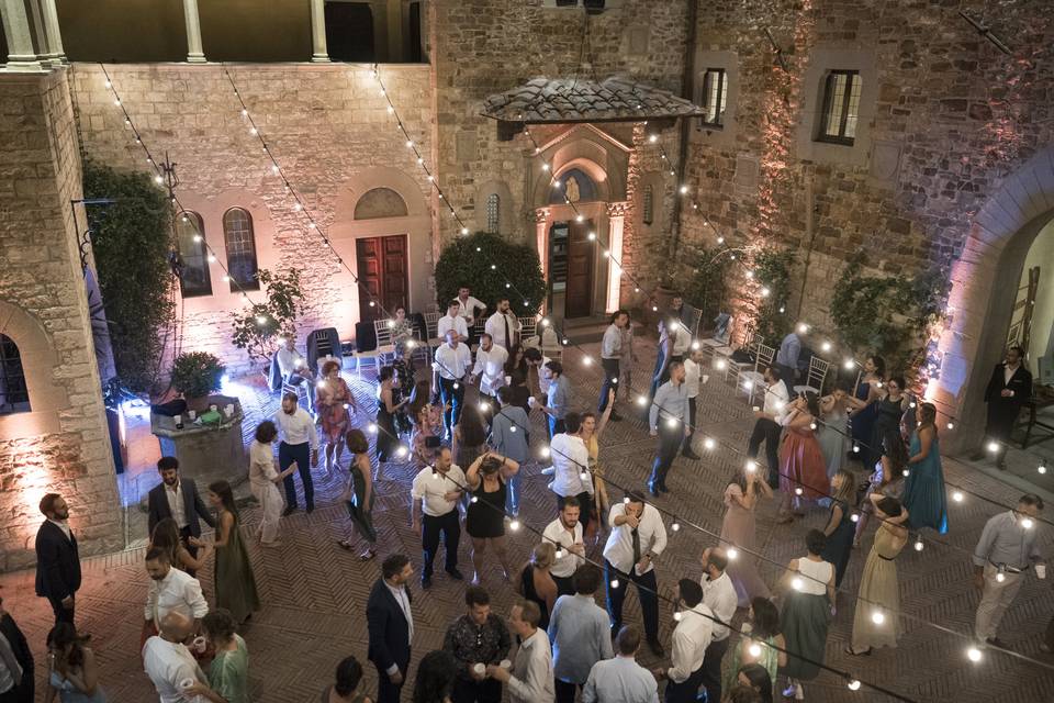 Party in the inner courtyard