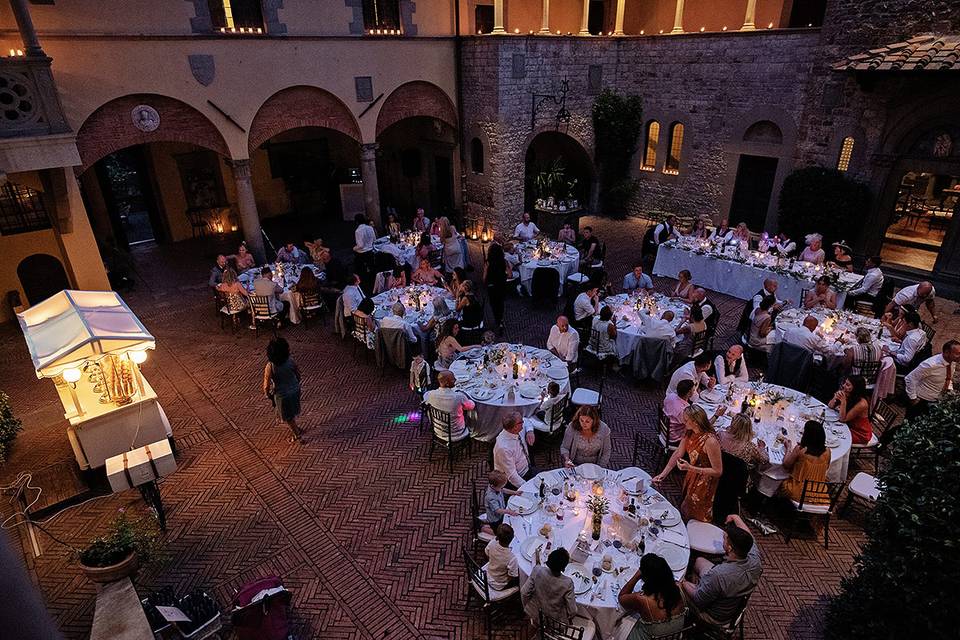 Dinner in the inner courtyard