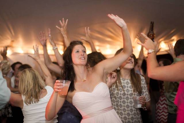 Bride with the guests