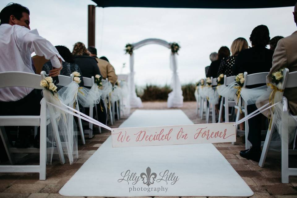 Tented Deck, Ceremony