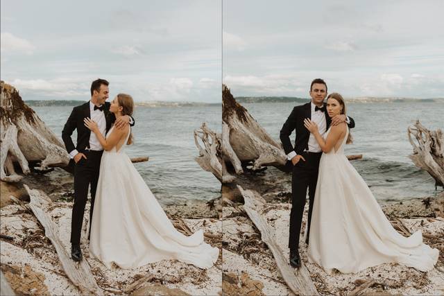 Happy Bride and Groom