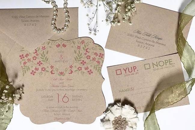 Vintage invitation