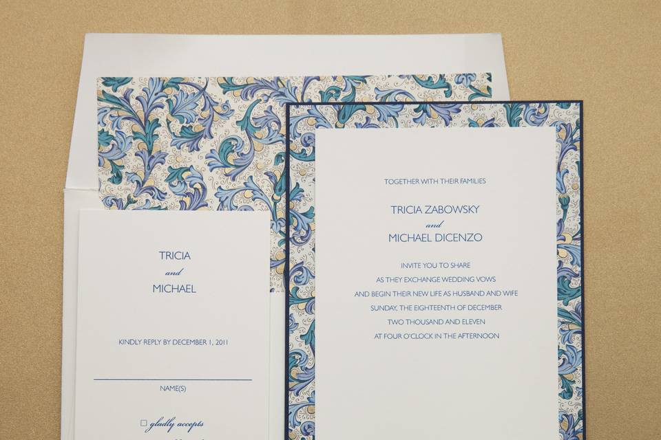 Floral invitation