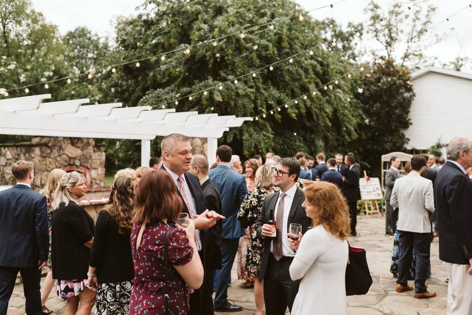 Cocktail Reception on Patio