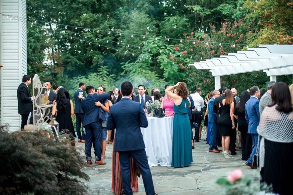 Cocktail Reception on Patio