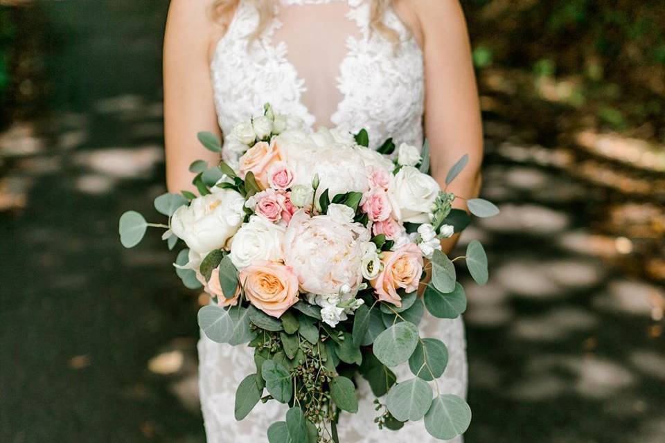 Cascade bridal bouquet