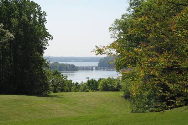 This site boasts extensive lawns perfect for tenting and this beautiful view of the Potomac River.