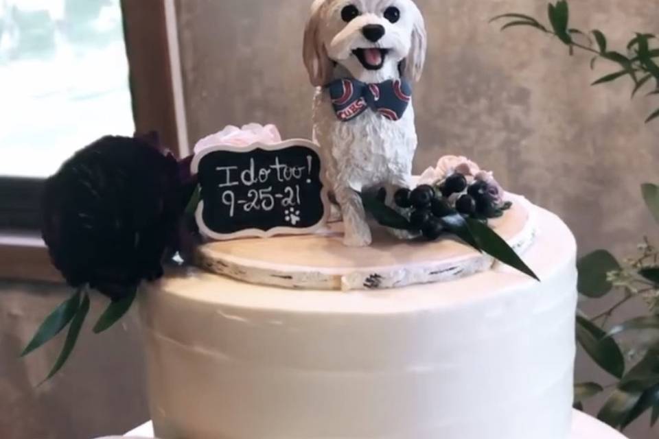 Pets birthday wedding cake topper with dog Personalized custom pets Pets wedding cake topper Dog cake topper Wedding cake topper