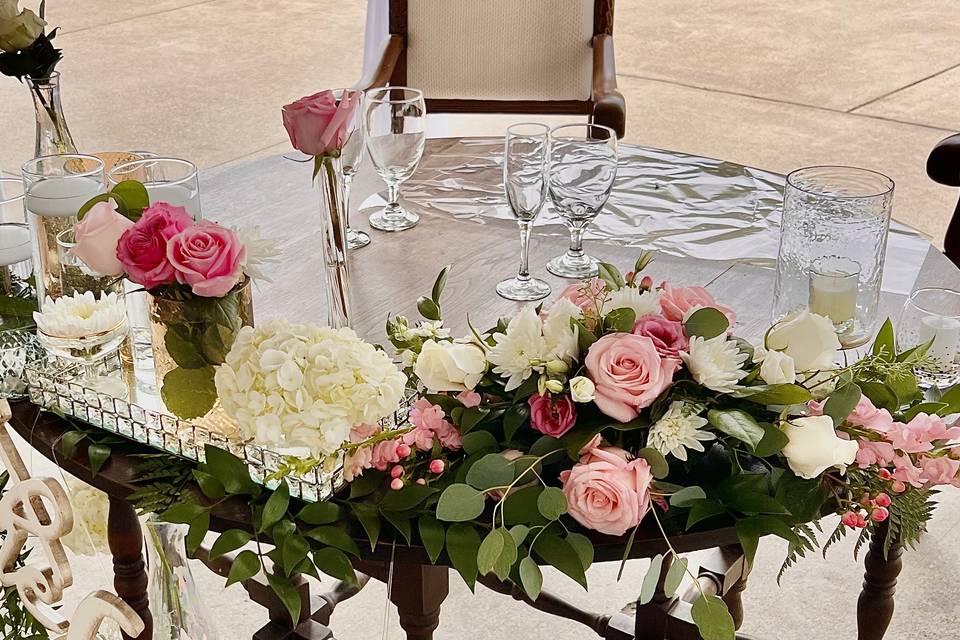 Sweetheart table design