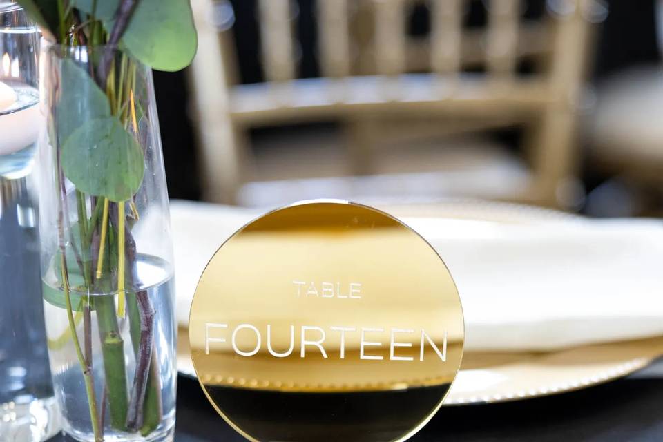 Table Numbers