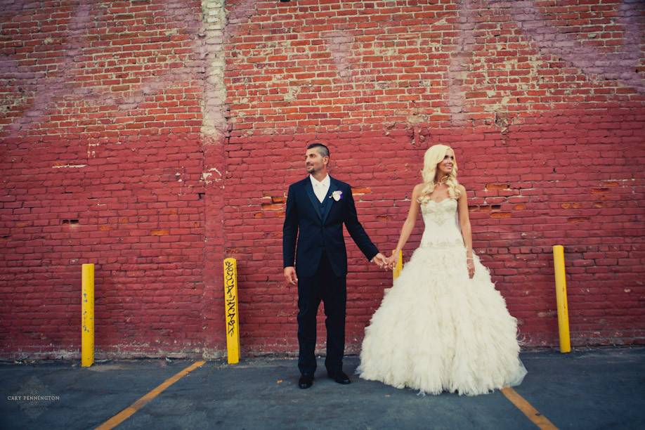 Bride & Groom at Vibiana in Los Angeles