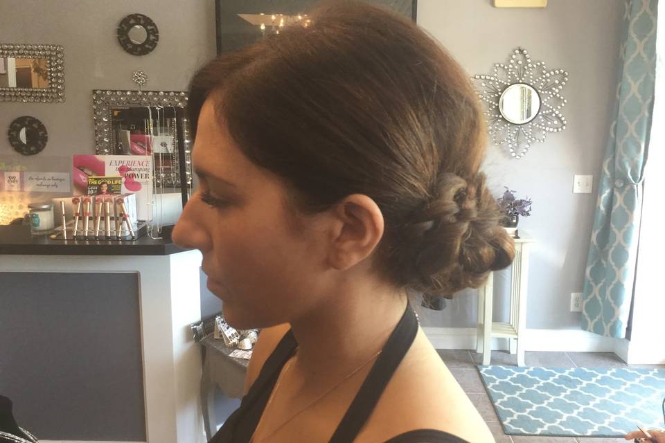 Wedding hair updo
