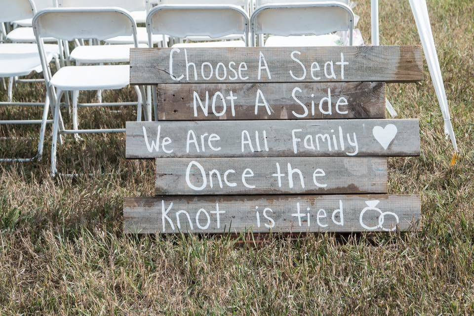 Wedding signage