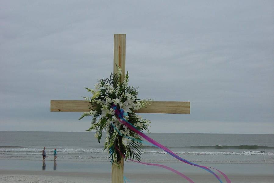 Wedding on the beach, Hilton Head Island, SC.