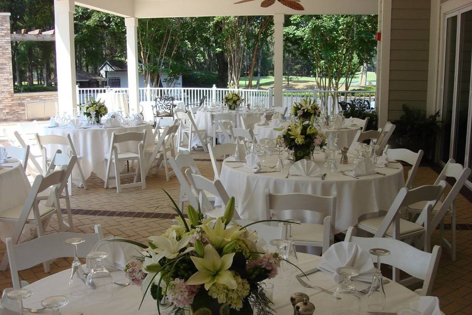 Wedding reception at Port Royal Clubhouse, Hilton Head Island, SC