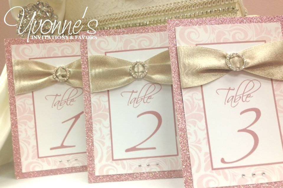 Custom Table Numbers