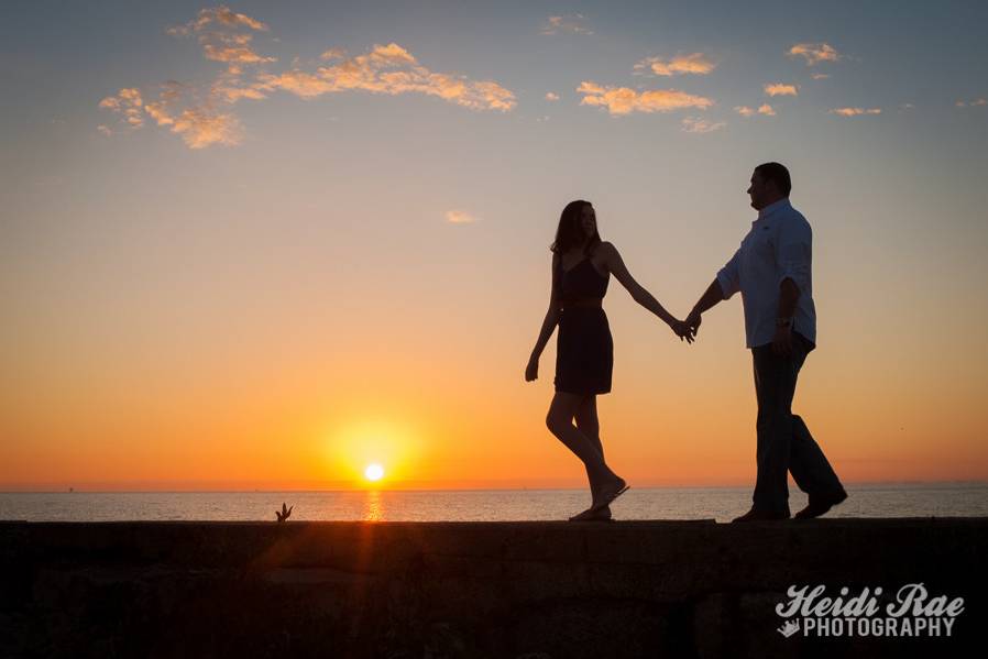Sunset Engagement Photo