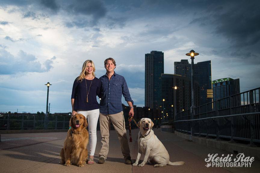 Downtown Austin Engagement Photo