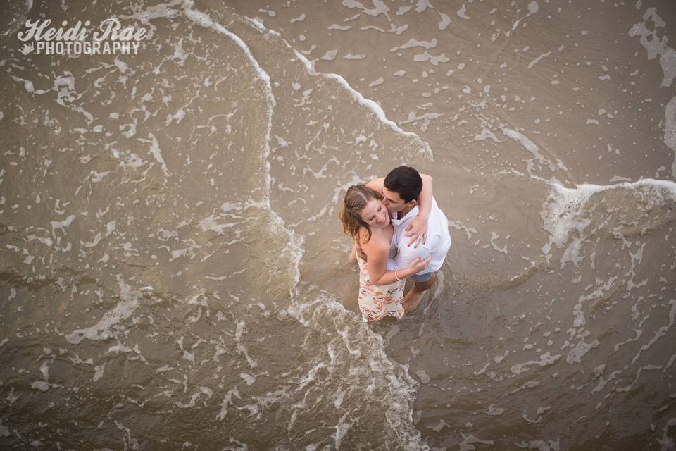 Beach Engagement Photo Padre Island Texas