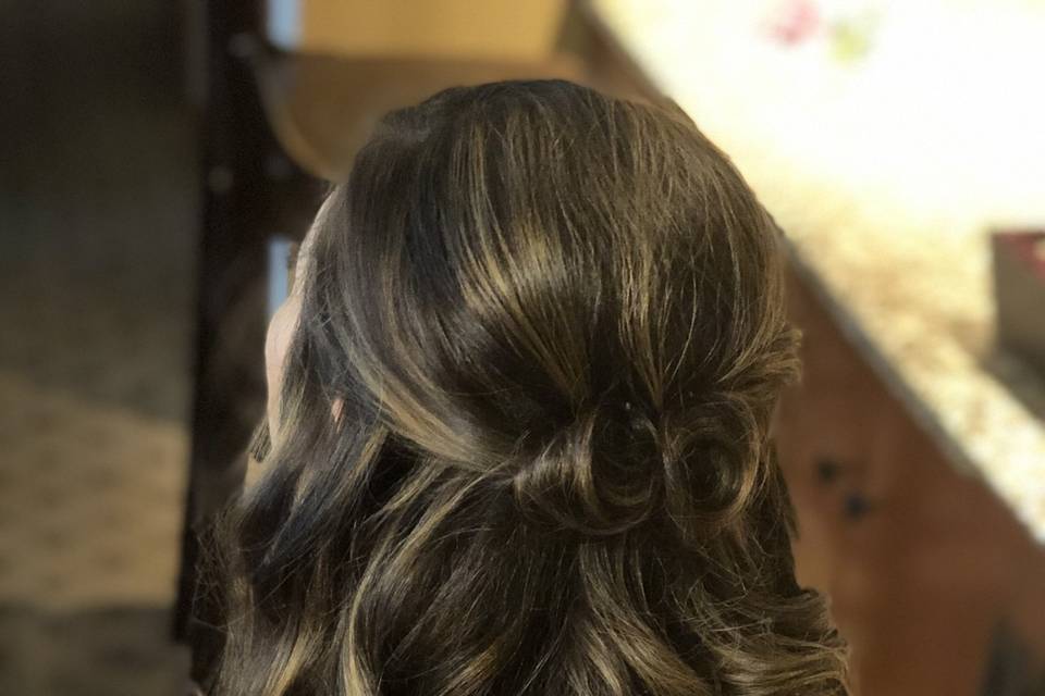 Bridal updo