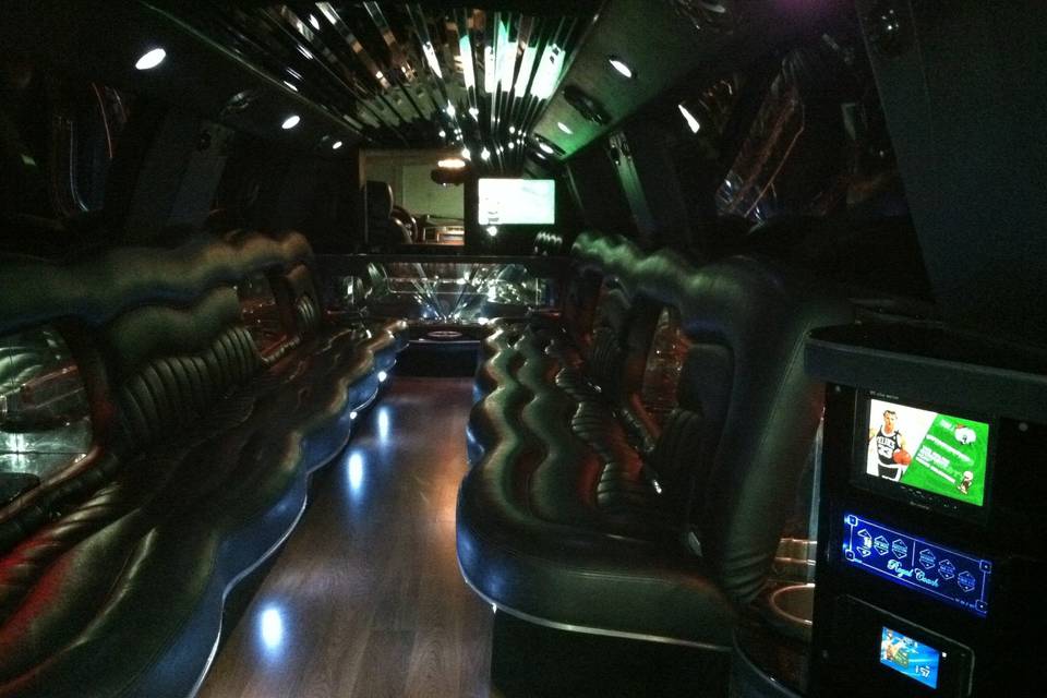 Escalade Limo Interior