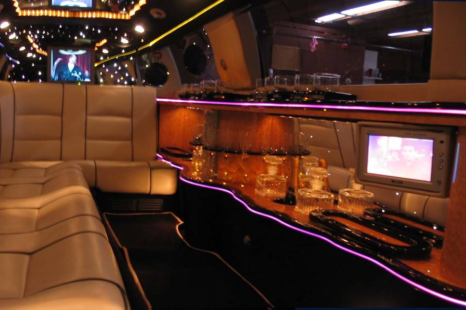 Escalade Limo Interior