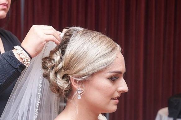 Molly: Twisted Updo w/ Curls