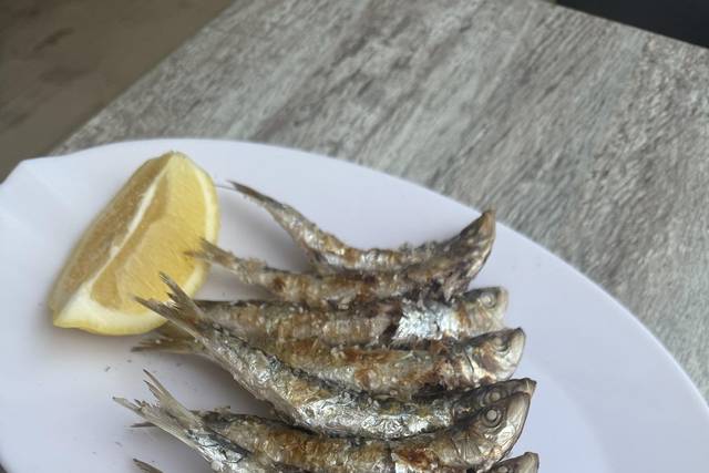 Sardines in Malaga Spain