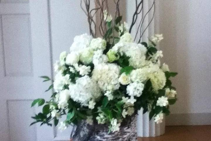 White flower arrangement