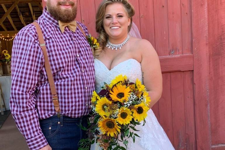 She loves sunflowers!