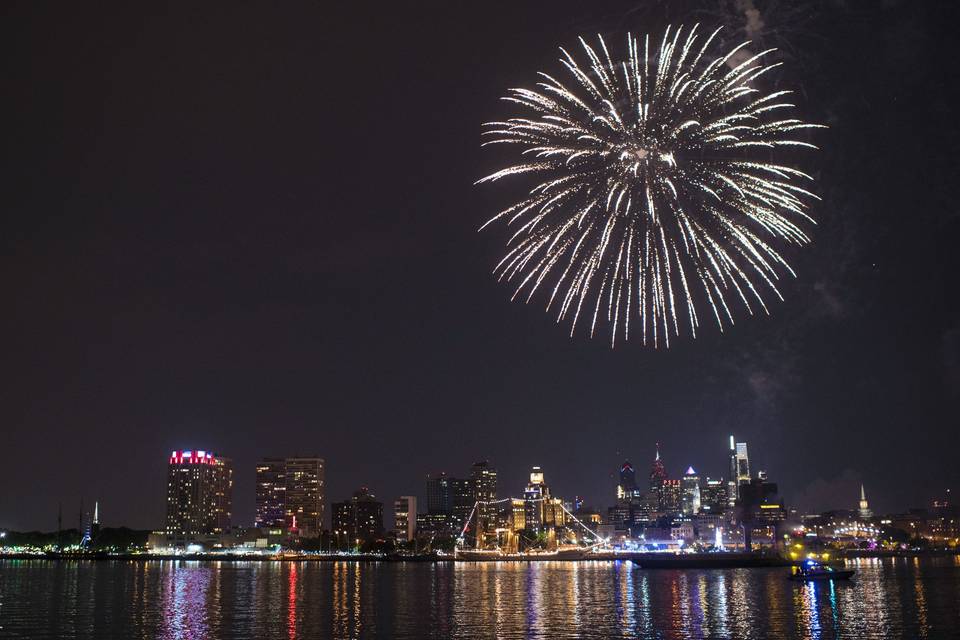 Beautiful fireworks display