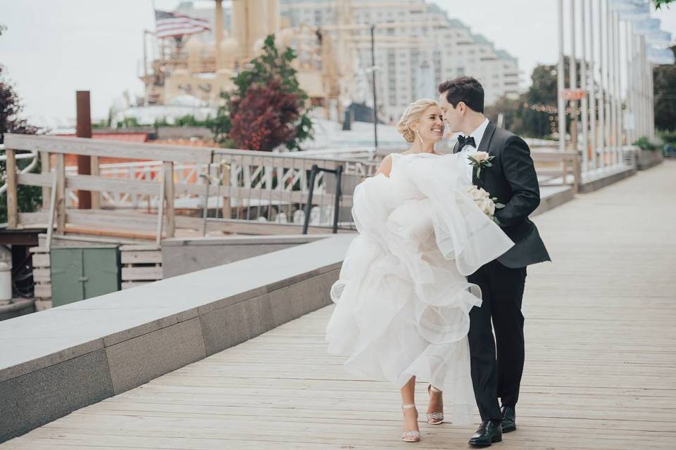 Couple on the pier