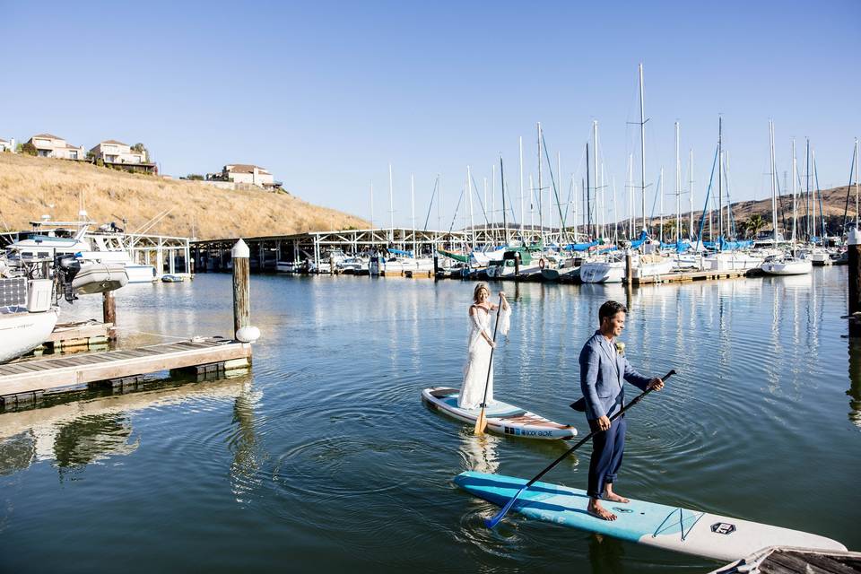 Post-ceremony Paddleboarding