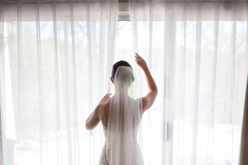 Bride by the window