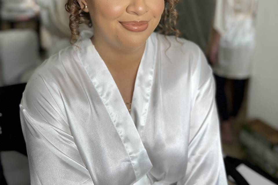 Bride on her wedding day