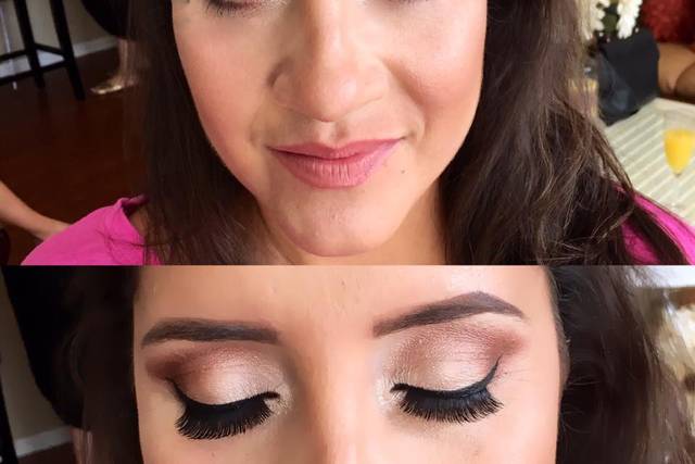 Details of eyeshadow look