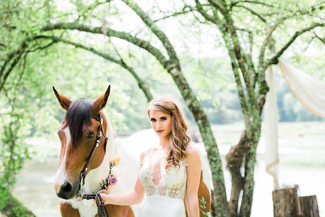 Creative bridal photo