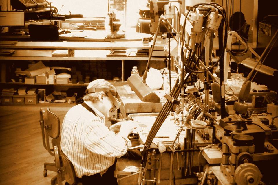 The Master Goldsmith at his bench