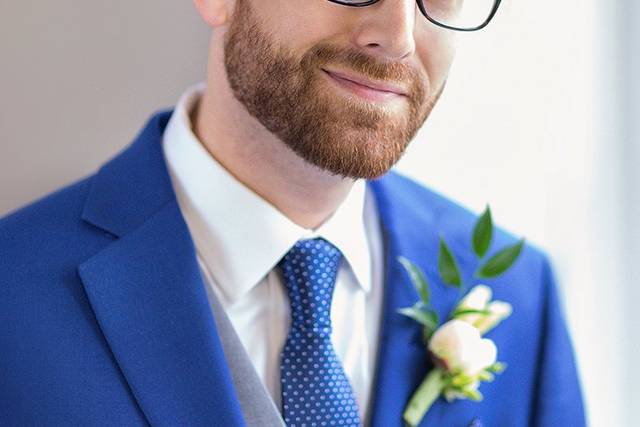 Groom Portrait in Blue