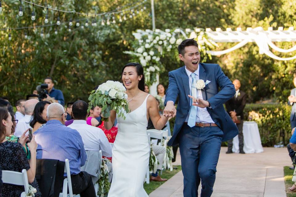 Excited Newlyweds
