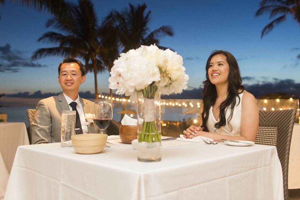 Couple at dinner