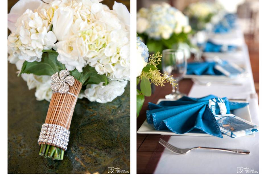 Wedding using Hydrangeas