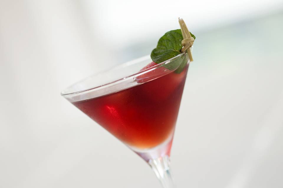 our signature pomegranate martini
