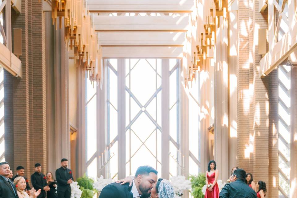 Post-Ceremony Kiss