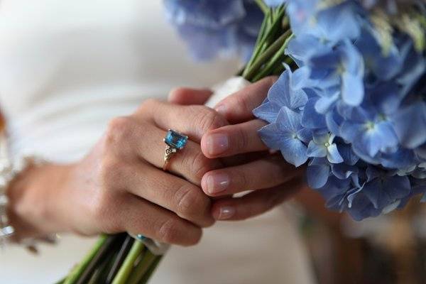 Blue flowers, Denver weddings, Colorado weddings