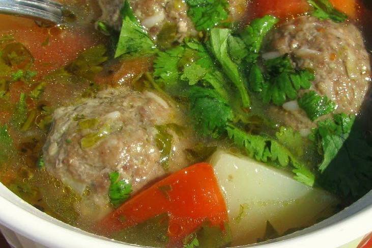 Albondigas soup