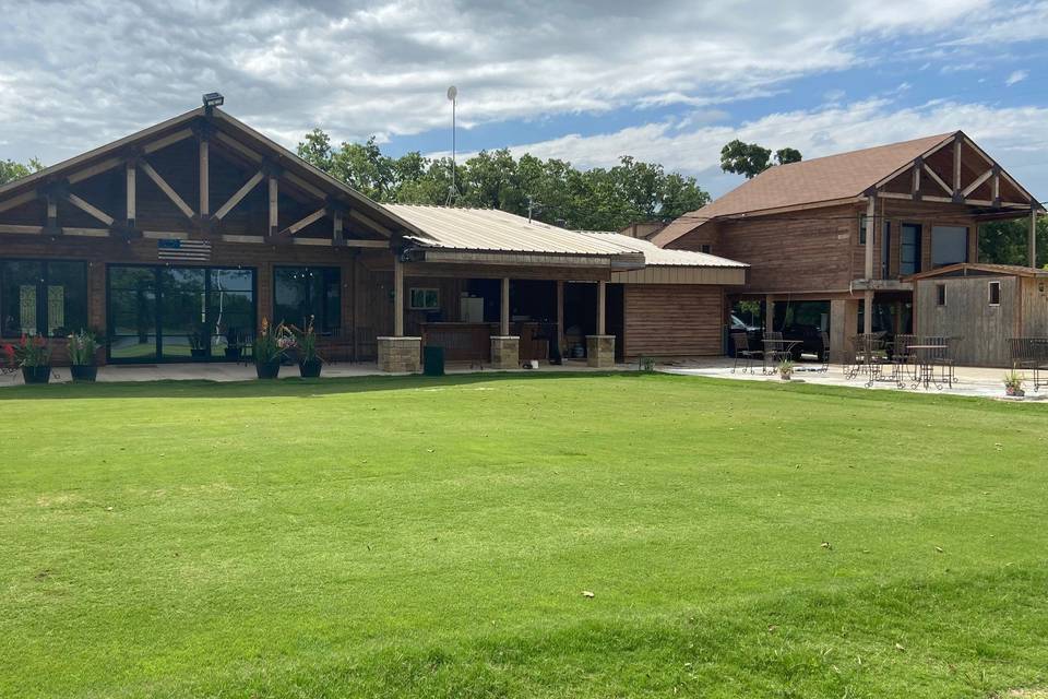 Backyard and house