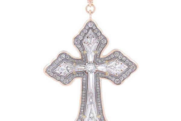 Antique diamond cross