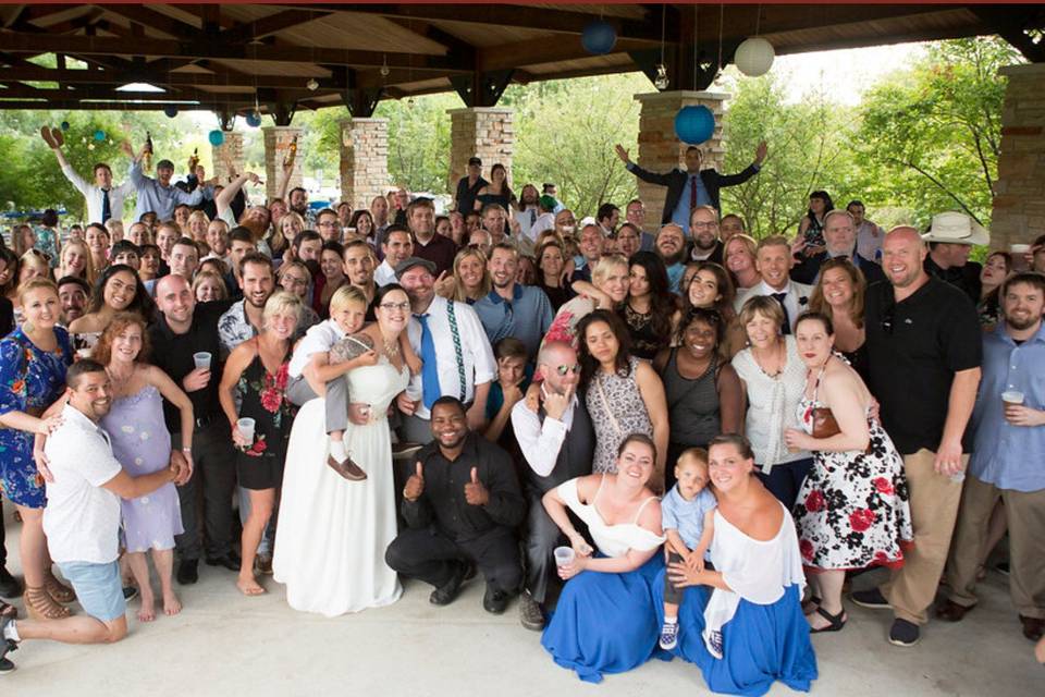 Wedding group photo