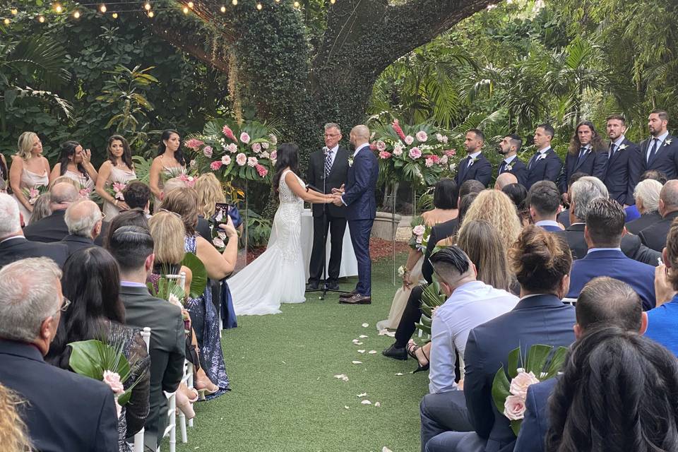 Ceremony at Villa Woodbine